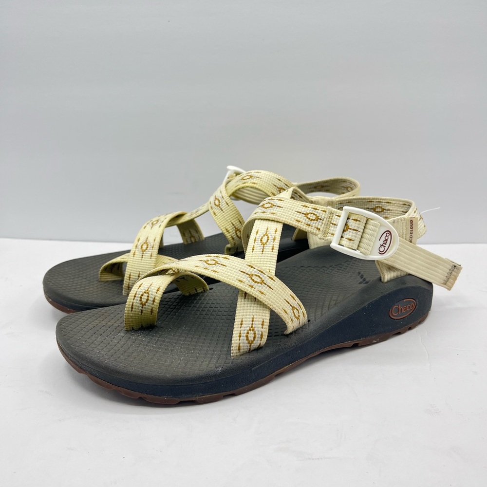 Chaco Women’s Size 9 Z/Cloud Sandals Oculi Sand Colorway Cream/White/Tan Outdoor